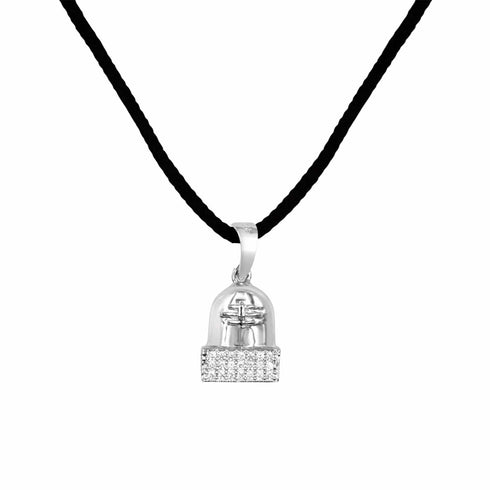 Zarkan Silver Shiva Lingam Pendant