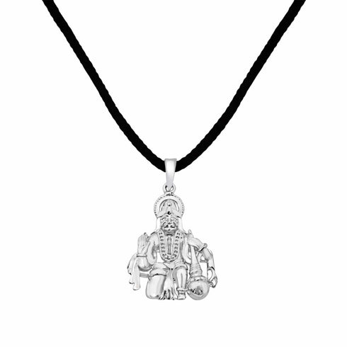 Zarkan 925 Silver Hanuman Ji Pendant