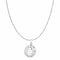 Zarkan Silver Zircon Stone Mangalmurti Pendant With Chain