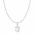 Hallmark Silver Minimal OM Pendant With Box Chain