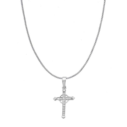 Zarkan 925 Silver Jesus Christ Pendant With Chain