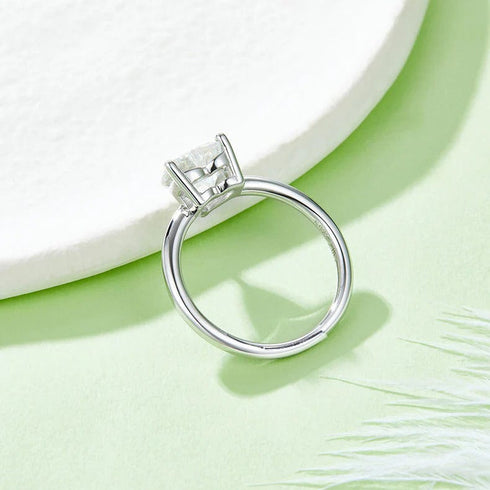 Zarkan Diamond Cut Heart 925 Sterling Silver RIng