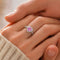 Hallmark Silver Love Pink Heart Ring