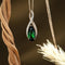 Hallmark Silver Love's Green Flame Pendant