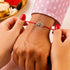 Zarkan Funky BRO Pure Silver Rakhi With Roli Chawal