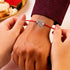 Zarkan Swag Wala Bhai Pure Silver Rakhi With Roli Chawal