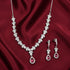 Hallmark Silver The Focused Red Necklace Set