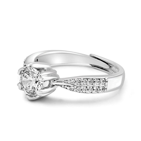 Zarkan Silver Solitaire Propose Ring