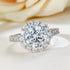 Zarkan Premium Diamond Hallmarked Silver Love Ring