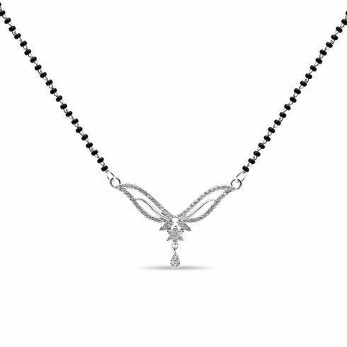 Zarkan 925 Silver Wings Mangalsutra