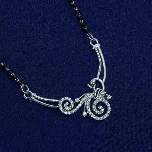 Zarkan 925 Silver Peacock Mangalsutra