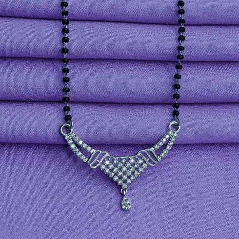 Zarkan 925 Silver Minimal Mangalsutra