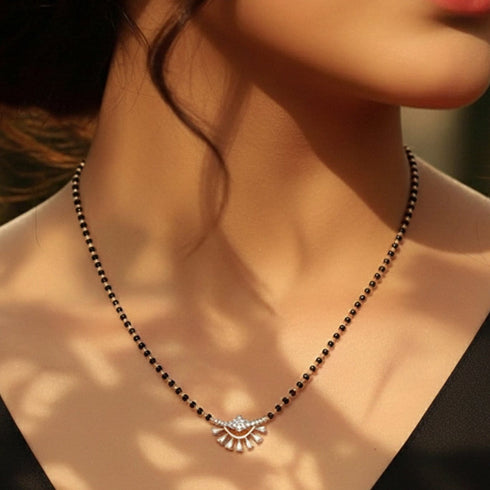 Hallmark Silver Anvika Gold Plated Mangalsutra