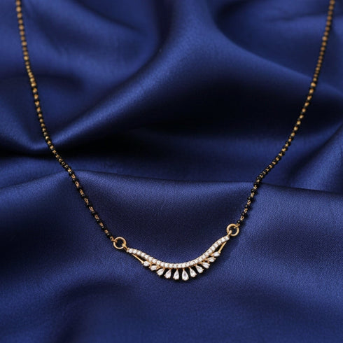 Hallmark Silver Ira Gold Plated Mangalsutra