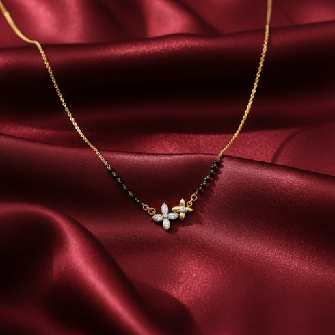 Hallmark Silver Nandan Gold Plated Mangalsutra