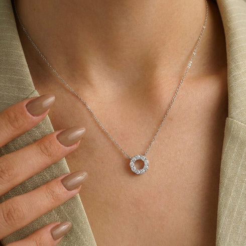 Hallmark Silver Holo Twinkle Minimal Pendant
