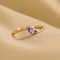 Hallmark Silver Leaf Grace Sterling Gold Plated Ring