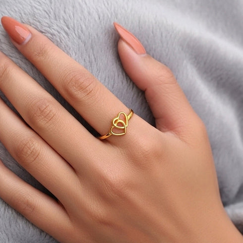 Hallmark Silver Love Bond Gold Plated Ring