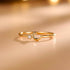 Hallmark Silver Loving Moon Star Gold Plated Ring