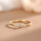 Hallmark Silver Solitaire Gold Plated Ring