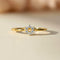 Hallmark Silver Minimal Gold Plated Ring
