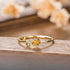 Hallmark Silver Minimal Rose Propose Gold Plated Ring
