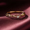 Hallmark Silver Eternal Crown Curve Gold Plated Ring