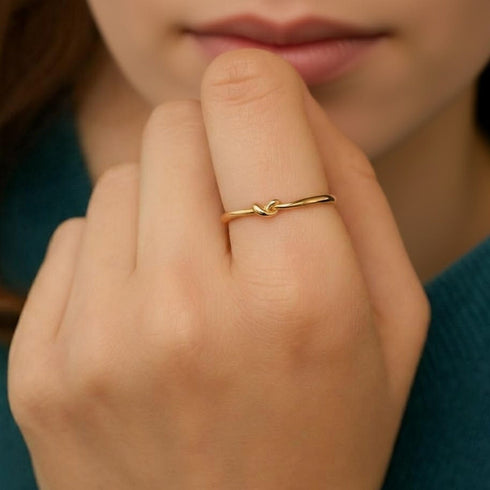 Hallmark Silver Node Design Minimal Gold Plated