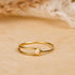 Hallmark Silver Delicate Touch Gold Plated Ring