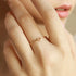 Hallmark Silver Loving Heart Gold Plated Minimal Ring