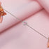 Hallmark Silver Pink Heart Minimal Bracelet