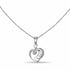 Zarkan 925 Silver Love Heart Letter Pendant