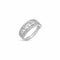 Zarkan 925 Silver Infinity Heart American Diamond Ring