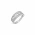 Zarkan 925 Silver Infinity Heart American Diamond Ring