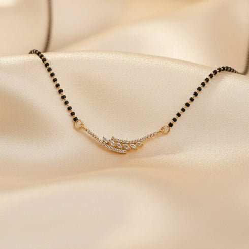 Hallmark Silver Navya Gold Plated Mangalsutra