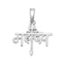 Zarkan Silver Mahadev Pendant With Chain