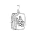 Zarkan Silver Hanuman Ji Pendant With Chain
