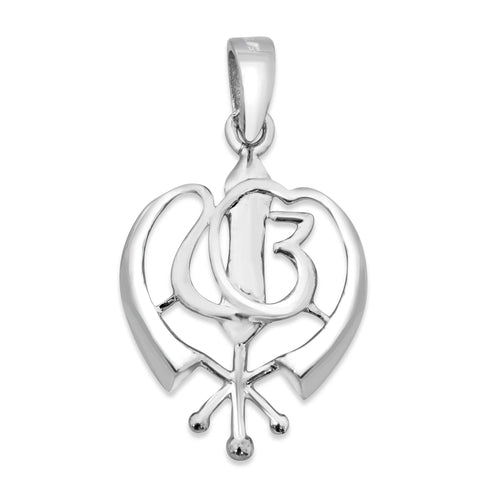 Zarkan 925 Silver Khanda Pendant