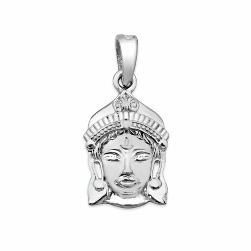 Zarkan 925 Silver Mata Rani God Pendant With Chain