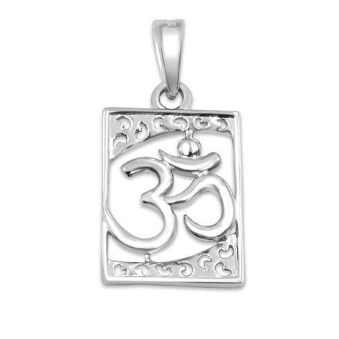 Zarkan 925 Silver OM Pendant With Chain