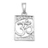 Zarkan 925 Silver OM Pendant With Chain