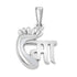 Mother Holy Feet 925 Silver pendant