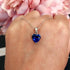 Hallmark Silver Sapphire Heart Pendant