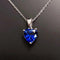 Hallmark Silver Sapphire Heart Pendant