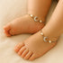 Hallmark Silver Cute Moon Charm Silver Anklets for Babies – Pair