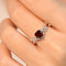 Hallmark Silver Heart’s Desire Red Garnet Ring