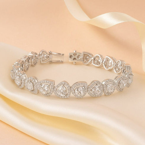 Hallmark Silver Heart Link Bracelet