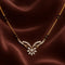 Hallmark Silver Morden Stunning Flower Gold Plated Mangalsutra