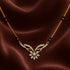 Hallmark Silver Morden Stunning Flower Gold Plated Mangalsutra