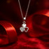 Zarkan 925 Silver Floral Heart Pendant With Link Chain